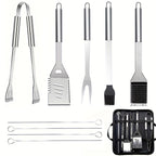 Grillset i rostfritt stål (10 delar)