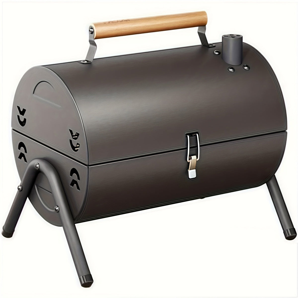 Double-Sided Charcoal Grill with Lid-0